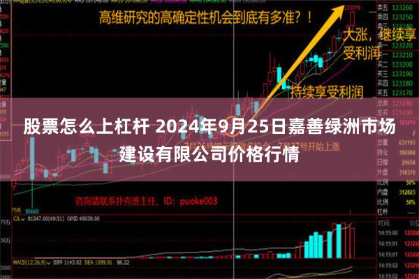 股票怎么上杠杆 2024年9月25日嘉善绿洲市场建设有限公司价格行情